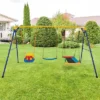 Tangkula 3-in-1 Kids Swing Set 660 LBS Carbon Steel Swing Frame W/ Belt Swing For Toddlers
