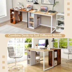 Tangkula Home Office Computer Desk Laptop Table Writing Workstation W/ 5 Cubbies -Beauty house GUEST 433016cd 7311 4c7a 8b2e 2def7bb326aa