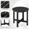 Tangkula 2PCS 18"Adirondack Side Table Weather Resistant HDPE Garden Patio -Beauty house GUEST 440b72a5 3562 4796 b96f 294de38e88cb