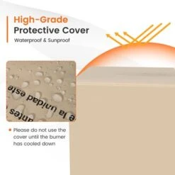 Tangkula Patio Rattan 6PCS Cushioned Sofa Set Furniture Set Thick Cushion With 34.5" Fire Pit Table For Garden Black/Blue/Red/Turquoise/Off White -Beauty house GUEST 46e35414 2441 44f0 bc25 2751adb91c59