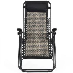 Tangkula Grey Folding Recliner 2PCS Patio Rattan Zero Gravity Lounge Chair With Headrest -Beauty house GUEST 4824538b e99e 4fbf 875a 8cd15257e94a 1