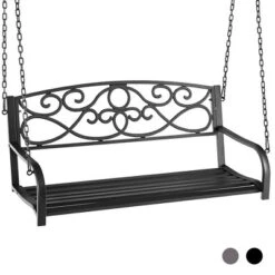 Tangkula Patio Hanging Porch Swing Outdoor 2-Person Metal Swing Bench Chair W/ Chains 21 Tangkula Patio Hanging Porch Swing Outdoor 2-Person Metal Swing Bench Chair W/ Chains -Beauty house GUEST 4859547d b4f2 4b67 8d66 af8627121c90