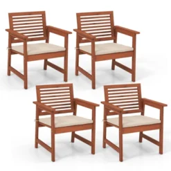 Tangkula Outdoor Hardwood Armchairs Set Of 2/4 Weather-resistant Slatted Armchairs W/Removable Cushions 19 Tangkula Outdoor Hardwood Armchairs Set Of 2/4 Weather-resistant Slatted Armchairs W/Removable Cushions -Beauty house GUEST 4bb49c51 346a 48de 8c74 c73c67fc73a8
