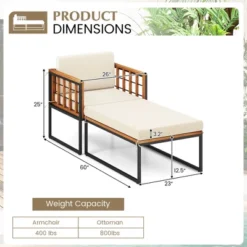 Tangkula 2pcs Outdoor Chaise Lounge Chair Acacia Wood Heavy Duty 1200 Lbs Weight Capacity 16 Tangkula 2pcs Outdoor Chaise Lounge Chair Acacia Wood Heavy Duty 1200 Lbs Weight Capacity -Beauty house GUEST 4e5a00e8 6aa5 4592 b9d4 48c03f58c558
