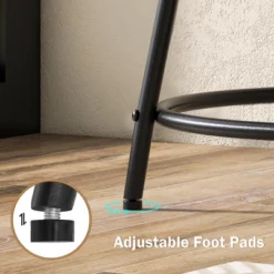 Tangkula 2-Tier Side Table Compact Round Metal Frame Coffee Table W/ Open Shelf Brown -Beauty house GUEST 4e7b6341 47aa 41c2 acc3 8e7456eafe26