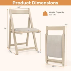 Tangkula Upholstered Dining Chair Set Of 4 W/ Curved Backrest Rubber Wood Frame -Beauty house GUEST 4eb5bd27 256d 4f34 8b21 9df2ced6f6c2