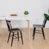 Tangkula 2 PCS Steel Chairs Dining Side Chairs Armless With High Cross Back Black -Beauty house GUEST 4f08d316 cd37 49e1 9fd1 303e566ce8cd