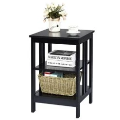 Tangkula 3-tier Side Table Nightstand Sofa End Table Storage Display Shelf -Beauty house GUEST 4fbeea99 d132 4f96 813a c42fe9df22a9
