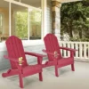Tangkula Folding Patio Adirondack Chair Weather Resistant Cup Holder Yard Red -Beauty house GUEST 51952de3 5e05 4abf bf3d 3045722794ab