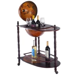 Tangkula Globe Bar Stand 34'' H Global Italian Style Rack Drinks Bottle Shelf -Beauty house GUEST 51cb86ed 1f92 4262 9bea cfa29ac4d7c6