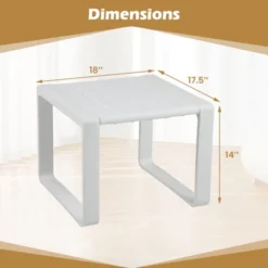 Tangkula Outdoor Side Table Set Of 2 18" Weather Resistant Adirondack Table Patio -Beauty house GUEST 52ce7fb9 b7c8 4d80 bd08 8bf26d6ba6db