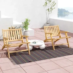 Tangkula 2PCS Teak Wood Outdoor Reclining Chair W/ Comfortable Backrest & Armrests 16 Tangkula 2PCS Teak Wood Outdoor Reclining Chair W/ Comfortable Backrest & Armrests -Beauty house GUEST 54218899 47d9 4989 bc50 59909d6fe05d