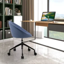 Tangkula Set Of 2 Swivel Home Office Chair Adjustable Accent Chair W/ Flexible Casters -Beauty house GUEST 578a0c99 f043 4830 8ae2 ea96a601e192