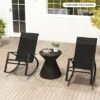 Tangkula 4 PCS Patio Rocking Chairs W/ Ergonomic Backrest Seat Safe Stoppers For Backyard -Beauty house GUEST 58ce159d 8487 4c8c 95a0 40c8921404c5