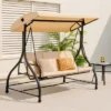 Tangkula 3-Seat Outdoor Converting Patio Swing Glider Adjustable Canopy Porch Swing -Beauty house GUEST 5a846fee 953f 46a3 bb59 13e446bc3c81