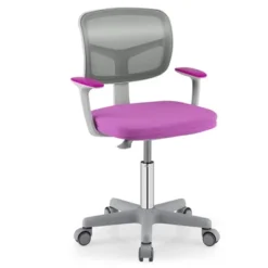 Tangkula Kids Desk Chair Adjustable Height Children Study Chair W/Auto Brake Casters Blue / Pink -Beauty house GUEST 5af9fd2e 39b1 4914 9363 59c2b2f9e8e3