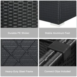 Tangkula 7PCS Rattan Patio Conversation Sectional Furniture Set W/ Cushion Pillow 14 Tangkula 7PCS Rattan Patio Conversation Sectional Furniture Set W/ Cushion Pillow -Beauty house GUEST 5c81b4fb 4141 45e8 8008 1eb5641e4a35