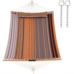 Tangkula Patio Hammock Foldable Portable Swing Chair Bed Detachable Pillow Blue & Green 21 Tangkula Patio Hammock Foldable Portable Swing Chair Bed Detachable Pillow Blue & Green -Beauty house GUEST 5eac670c 6c09 4aa2 af87 1fccf83796f0