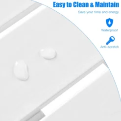 Tangkula 18’’ Outdoor Round Side Table Wooden Coffee Table Suitable For Garden Patio Balcony White/Gray/Black -Beauty house GUEST 5f837604 d6e4 45d0 a48c 9b374cbb5118