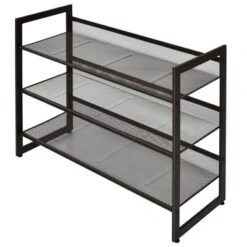 Tangkula Iron Shoe Shelf 2/3/4-Tier Space Saving Layered Shoes Shelving Shoes Storage Organizer -Beauty house GUEST 61459b8f 5762 4d6e a2bb 32262ec96ebe