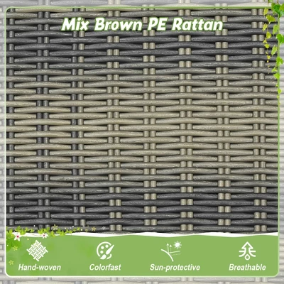 Tangkula 1-Person Rattan Porch Swing Single Swing Chair Bench W/ Hanging Hemp Ropes Outdoor 8 Tangkula 1-Person Rattan Porch Swing Single Swing Chair Bench W/ Hanging Hemp Ropes Outdoor - Image 6