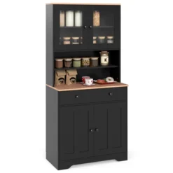 Tangkula Pantry Cabinet 67" Tall Kitchen Floor Cabinet W/ 2 Removable Shelves 2 Drawers 20 Tangkula Pantry Cabinet 67" Tall Kitchen Floor Cabinet W/ 2 Removable Shelves 2 Drawers -Beauty house GUEST 61e4f418 854d 44ad 9f4d ea4dabcb02ec