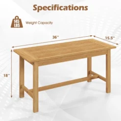 Tangkula 36"Patio Coffee Table Solid Wood Coffee Table W/ Slatted Tabletop Natural 19 Tangkula 36"Patio Coffee Table Solid Wood Coffee Table W/ Slatted Tabletop Natural -Beauty house GUEST 63015a30 b8c3 4d63 b9b3 7d9cb7b6542f