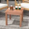 Tangkula Outdoor Adirondack Side Table 18" Square End Table W/ Slatted Tabletop -Beauty house GUEST 6705111e aa18 43eb 8ace 15521227a1a6