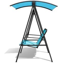 Tangkula Outdoor Patio Swing Loveseat Hammock Hanging Chair Turquoise -Beauty house GUEST 68411479 157a 47c0 b63a 665922eec1a9