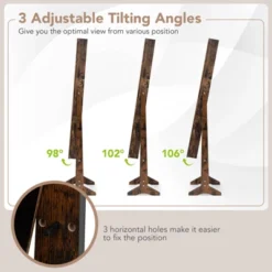 Tangkula Jewelry Mirrored Cabinet Armoire Organizer Storage Box W/ Stand Christmas Gift -Beauty house GUEST 6a6aba20 e7dc 4b51 8dd9 0e3594b8aaf1