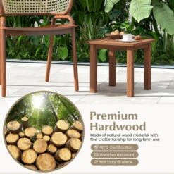 Tangkula 1PC/2PCS Patio Hardwood End Table Square Side Table With Slatted Tabletop Small Coffee Bistro Table Indoor Outdoor Side Table 14 Tangkula 1PC/2PCS Patio Hardwood End Table Square Side Table With Slatted Tabletop Small Coffee Bistro Table Indoor Outdoor Side Table -Beauty house GUEST 6acd6e40 a481 4681 811a df347da5b0b4