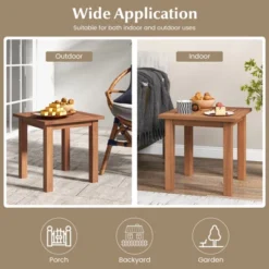 Tangkula 1PC/2PCS Patio Hardwood End Table Square Side Table With Slatted Tabletop Small Coffee Bistro Table Indoor Outdoor Side Table 18 Tangkula 1PC/2PCS Patio Hardwood End Table Square Side Table With Slatted Tabletop Small Coffee Bistro Table Indoor Outdoor Side Table -Beauty house GUEST 6c766906 8e0f 4984 bd0d 4c1c3934926e