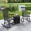 Tangkula 2PCS Wooden Rocking Chair Single Rocker Indoor Garden Patio Yard Black -Beauty house GUEST 704517a6 34a1 47d7 baea 9d791c654e2e 1
