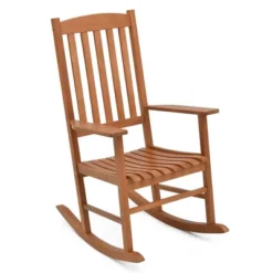 Tangkula 2 Pieces Patio Rocking Chair W/ 400 Lbs Weight Capacity Eucalyptus Wood Porch Rocker -Beauty house GUEST 7065fa9a b3f4 41cc 99bb 068d21a36f25
