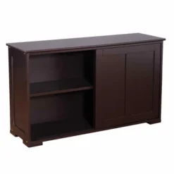 Tangkula Wood Buffet Cupboard Kitchen Storage Cabinet Sideboard W/ Sliding Door -Beauty house GUEST 71480dfb d655 43c6 b47c 4a9a8bbbd4df