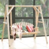 Tangkula Porch Swing Wooden Swing Rustic Frame Patio Furniture -Beauty house GUEST 723d1178 6e3a 43c2 9e71 73c4faa535c6