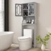 Tangkula Grey Bathroom Over The Toilet Space Saver Storage Cabinet Organizer Shelf 2 Tangkula Grey Bathroom Over The Toilet Space Saver Storage Cabinet Organizer Shelf -Beauty house GUEST 72d2f05b 35bd 4ef2 b787 df3230876b13