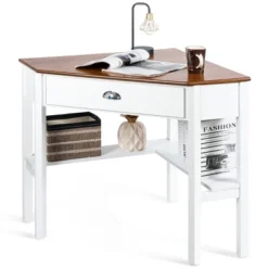 Tangkula Corner Computer Desk Table Wood Workstation -Beauty house GUEST 736cfa18 ddc6 4bc8 ae45 d3f593f32559