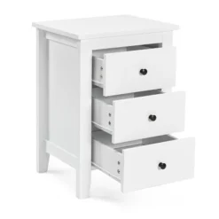 Tangkula 2PCS End Table Nightstand Living Room Furniture W/ 3 Drawers White -Beauty house GUEST 7569bd37 fe2d 43e7 b92d 10507138ddbf