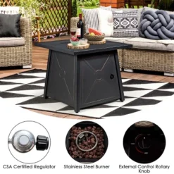 Tangkula 9PCS Outdoor Patio Furniture Set With 30" Propane Fire Pit Table PE Wicker Space-Saving Sectional Sofa Set W/ Storage Box & Cushions 21 Tangkula 9PCS Outdoor Patio Furniture Set With 30" Propane Fire Pit Table PE Wicker Space-Saving Sectional Sofa Set W/ Storage Box & Cushions -Beauty house GUEST 75a8ccf3 454e 4408 a4e1 a3715b4e946c