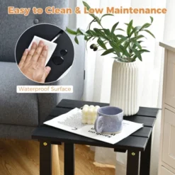 Tangkula 3PCS Patio Adirondack Chair Side Table Set Solid Wood Garden Deck Bistro Set Classic Furniture -Beauty house GUEST 78d950c6 a338 4dc2 93ac 88d1526caac4