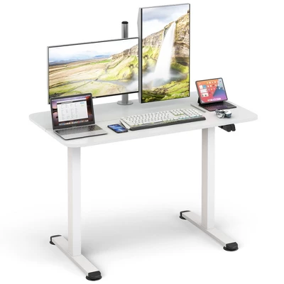 Tangkula Electric Standing Desk Adjustable Stand Up Computer Desk Anti-collision 10 Tangkula Electric Standing Desk Adjustable Stand Up Computer Desk Anti-collision - Image 8