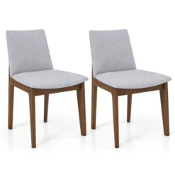 Tangkula Wooden Dining Chairs Of 4 W/ Added Cushions High Curved Back For Dining Room -Beauty house GUEST 7ceed93b 574f 4d96 88d4 835a7dbe490d