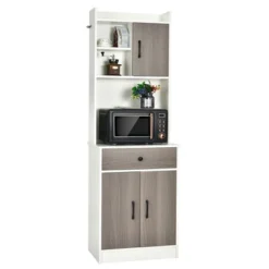 Tangkula 3-Door 71" Kitchen Buffet Pantry Storage Cabinet W/Hutch Adjustable Shelf 23 Tangkula 3-Door 71" Kitchen Buffet Pantry Storage Cabinet W/Hutch Adjustable Shelf -Beauty house GUEST 7ff9356f 07f8 4901 b0a7 2e39ea4a5f24