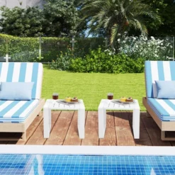 Tangkula Outdoor Side Table Set Of 2 18" Weather Resistant Adirondack Table Patio -Beauty house GUEST 822c67c6 4002 4dc1 87a5 ef1fc3006092