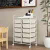 Tangkula 10-Drawer Rolling Storage Cart Tools Scrapbook Paper Organizer On Wheels White -Beauty house GUEST 84e982b8 bdb6 4508 ae64 5c6cf5df2797
