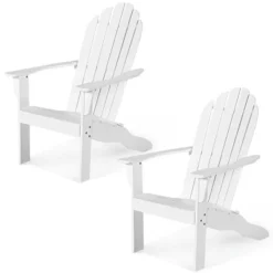 Tangkula 2PCS Wooden Classic Adirondack Chair Lounge Chair Outdoor Patio White 19 Tangkula 2PCS Wooden Classic Adirondack Chair Lounge Chair Outdoor Patio White -Beauty house GUEST 8521506e 2dc8 4b29 8f97 b37783259eca