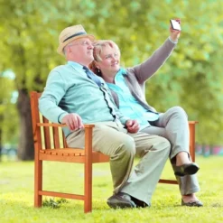 Tangkula Patio Wood Bench 2-Seat Outdoor Bench W/ Cozy Armrests & Backrest -Beauty house GUEST 8862fda7 fe1c 41e9 9437 f39192a4f96f