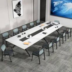 Tangkula 6-Pack Office Conference Chair Set Mesh Guest Reception Stack Chairs With Caster Wheels And Arms Stacking Chair Set -Beauty house GUEST 899f1705 3b57 4cbf a637 758021c10e19