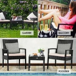Tangkula 3 Pieces Patio Set Outdoor Wicker Rattan Furniture W/ Cushions 15 Tangkula 3 Pieces Patio Set Outdoor Wicker Rattan Furniture W/ Cushions -Beauty house GUEST 8acea0ce 841d 43d5 a10e b47299818a37
